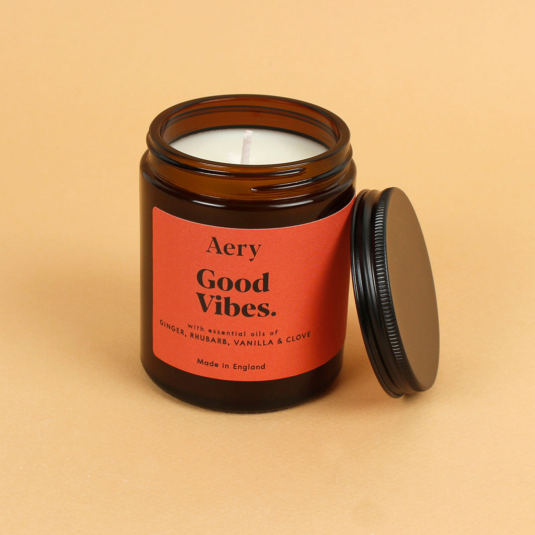 Good Vibes Aromatherapy Jar Candle - Medium - The Natural Gift Company