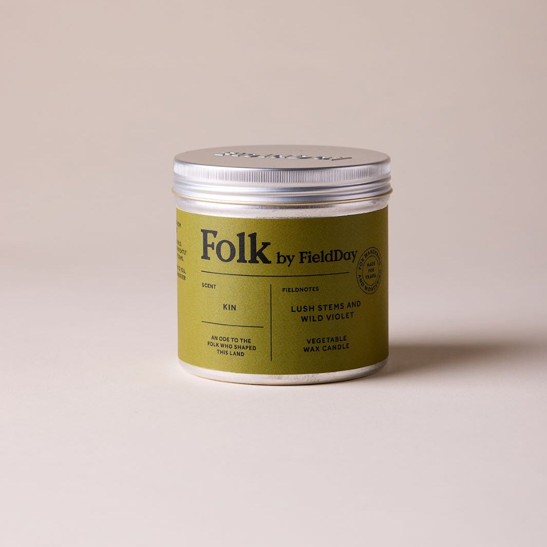 Folk Tin Candle