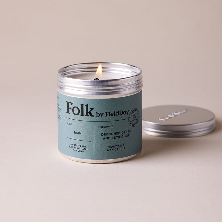 Folk Tin Candle