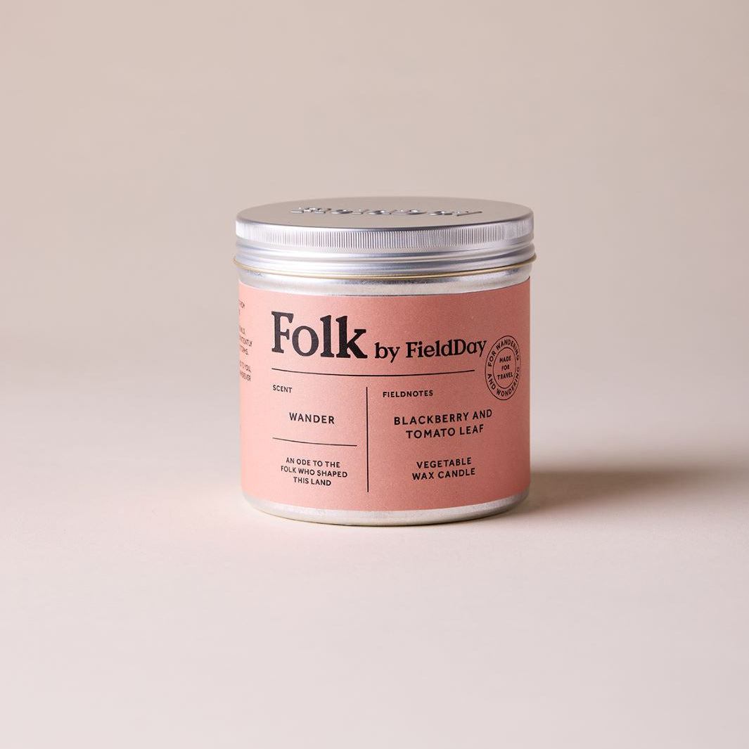 Folk Tin Candle