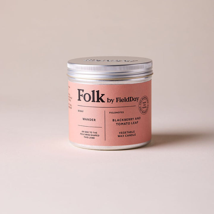Folk Tin Candle