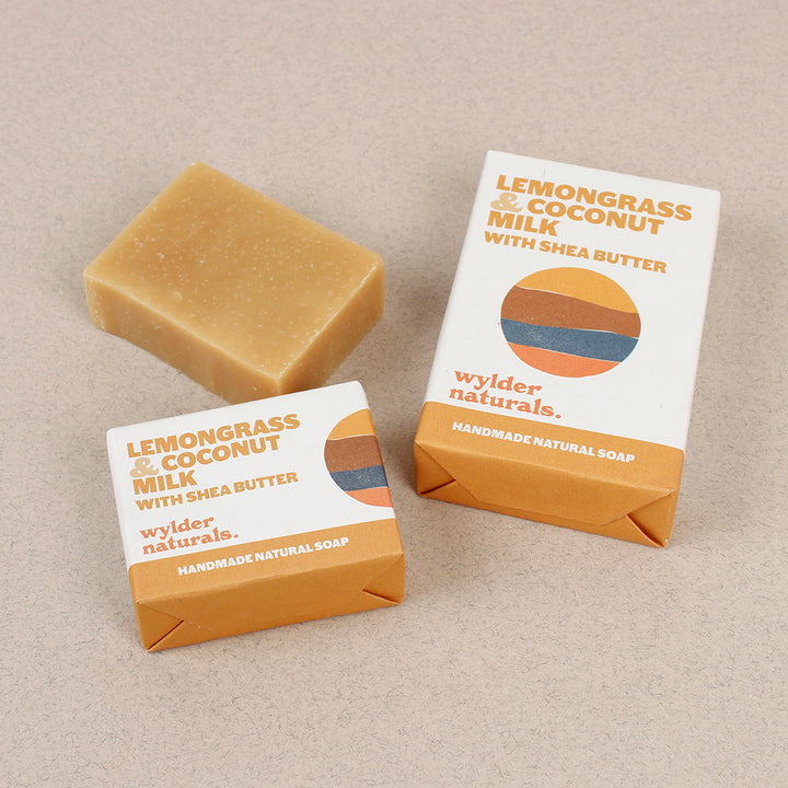 Natural Soap Bar - Lemongrass & Coconut Milk with Shea Butter - The Natural Gift Company