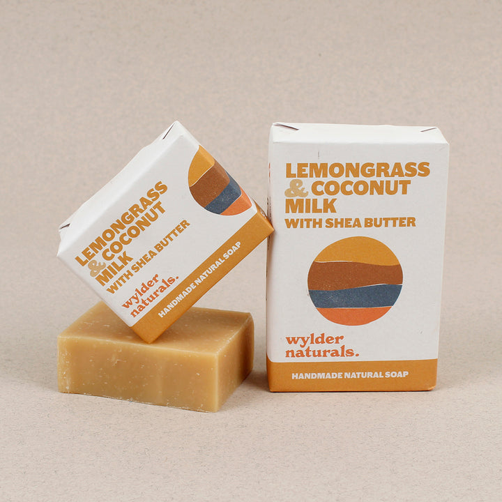 Natural Soap Bar - Lemongrass & Coconut Milk with Shea Butter - The Natural Gift Company