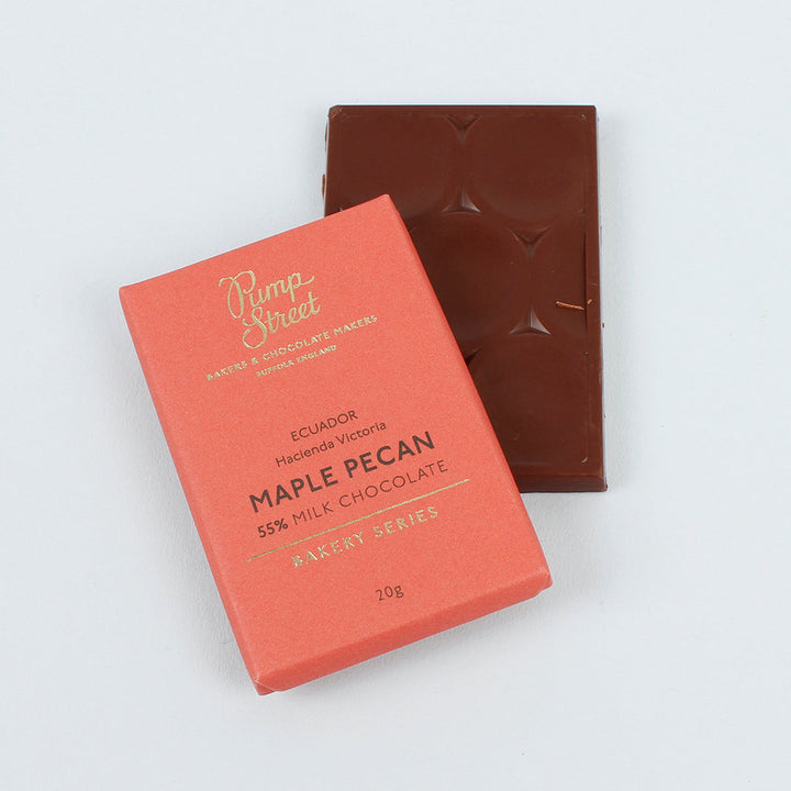 Maple Pecan 55% Milk Chocolate Bar