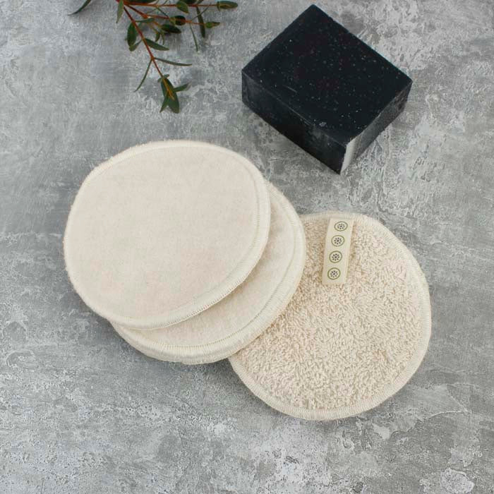 Large Organic Cotton Facial Pad - Velvet - SINGLE PAD - The Natural Gift Company