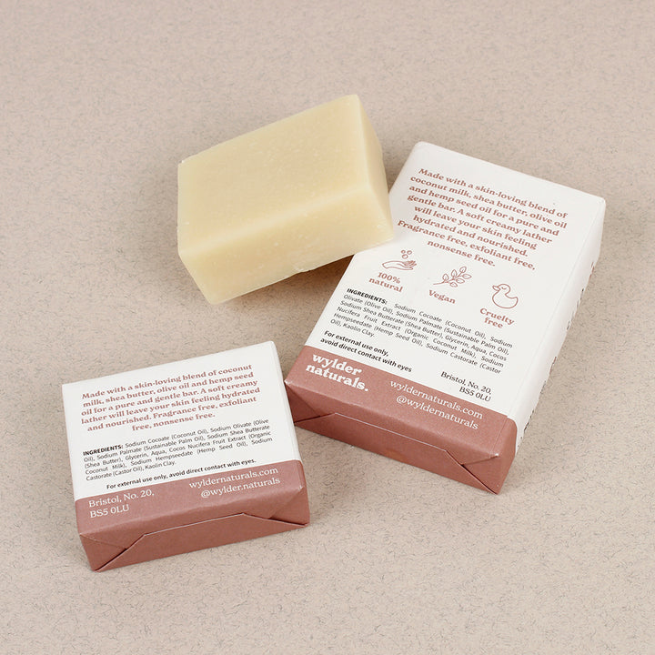 Natural Soap Bar - Unscented with Shea & Coconut - The Natural Gift Company