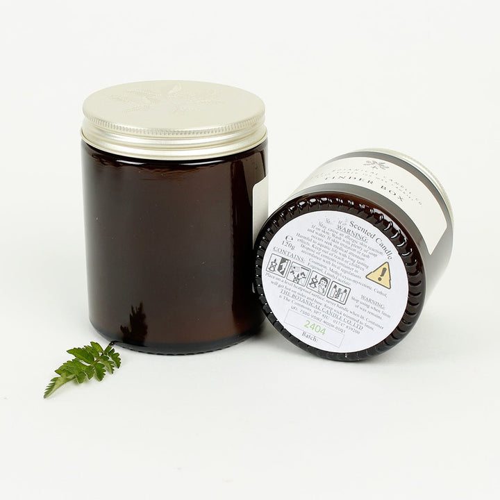 Amber Glass Jar Soy Wax Candle - Late Summer - Green Tulip