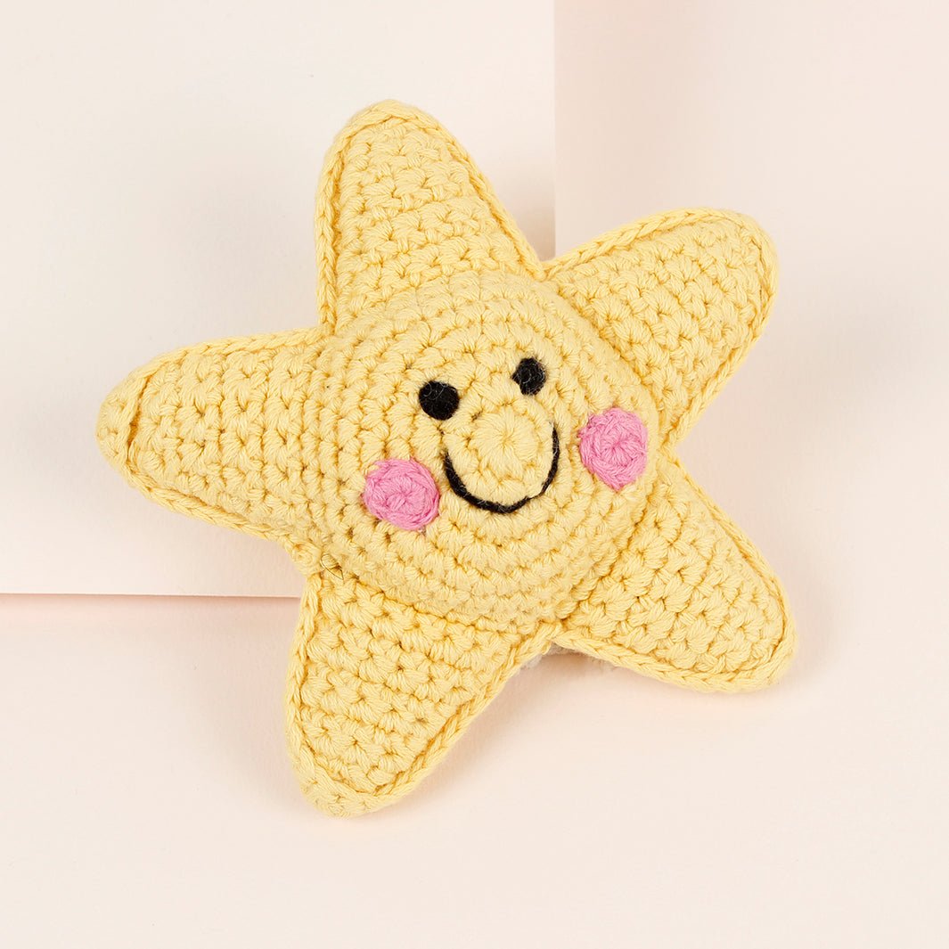 Pebble | Crochet Friendly Star Baby Rattle | Create Your Own Natural ...