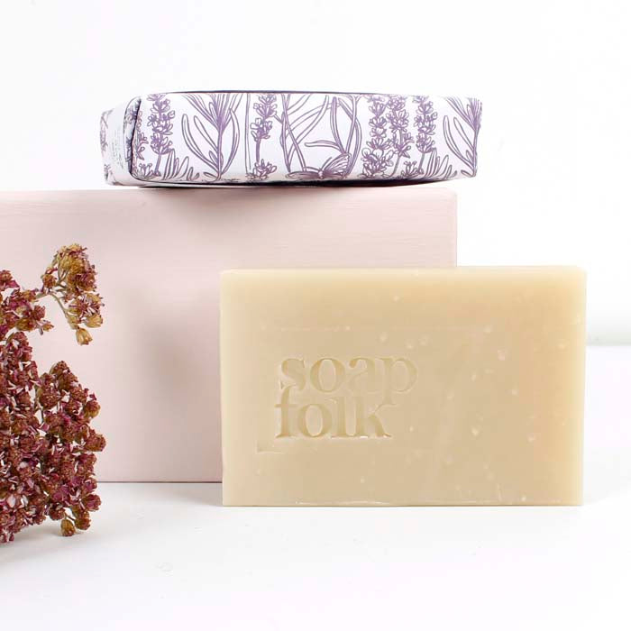 Lavender & Oatmilk Natural Soap Bar - The Natural Gift Company