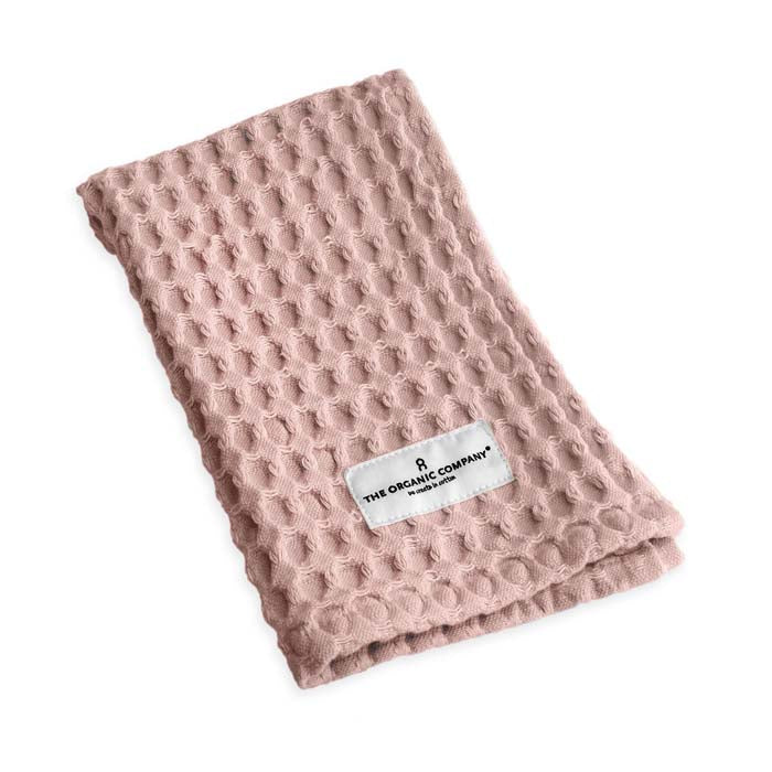 Waffle Kitchen & Wash Cloth - Pale Rose - The Natural Gift Company