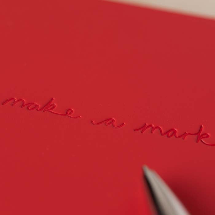 'Make a Mark' Recycled Leather Pocket Journal - The Natural Gift Company