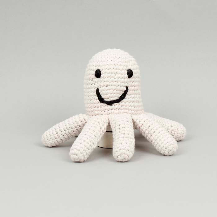 Organic Crochet Octopus Rattle - The Natural Gift Company