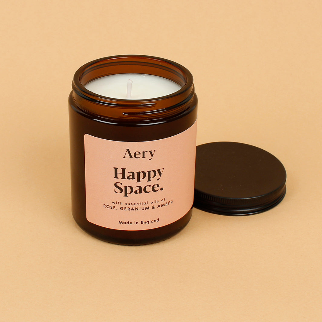 Happy Space Aromatherapy Jar Candle - Medium - The Natural Gift Company