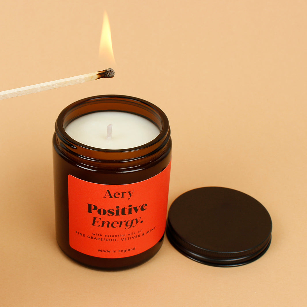 Positive Energy Aromatherapy Jar Candle - Medium - The Natural Gift Company