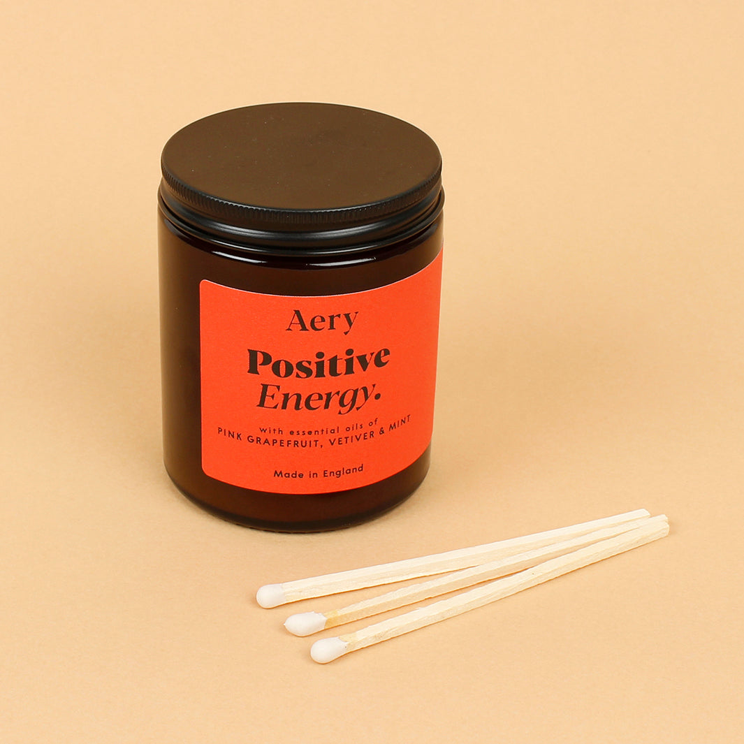 Positive Energy Aromatherapy Jar Candle - Medium - The Natural Gift Company