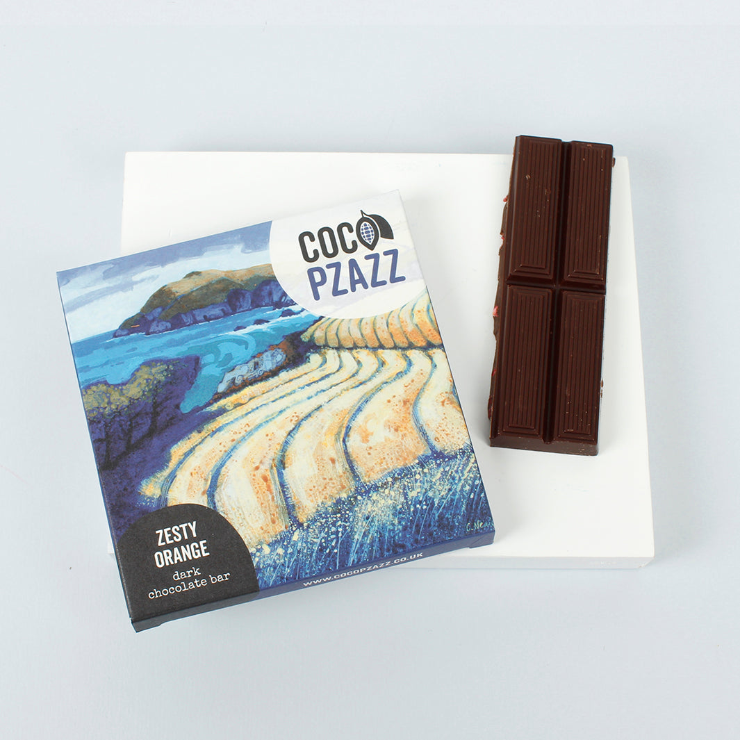 Chris Neale: Cliff - Zesty Orange Dark Chocolate Bar - The Natural Gift Company