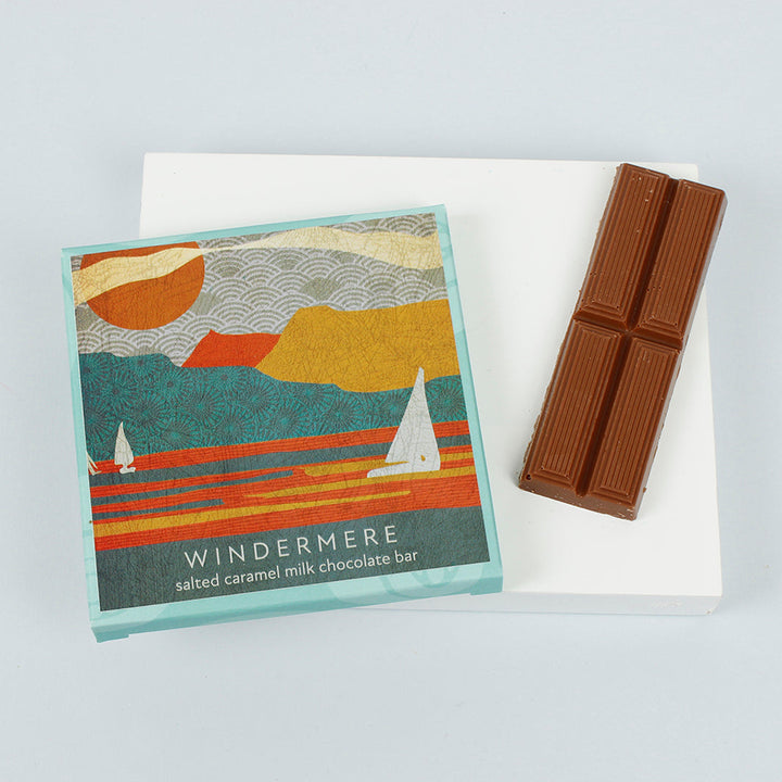 The Northern Line: Windermere - Salted Caramel Milk Chocolate Bar