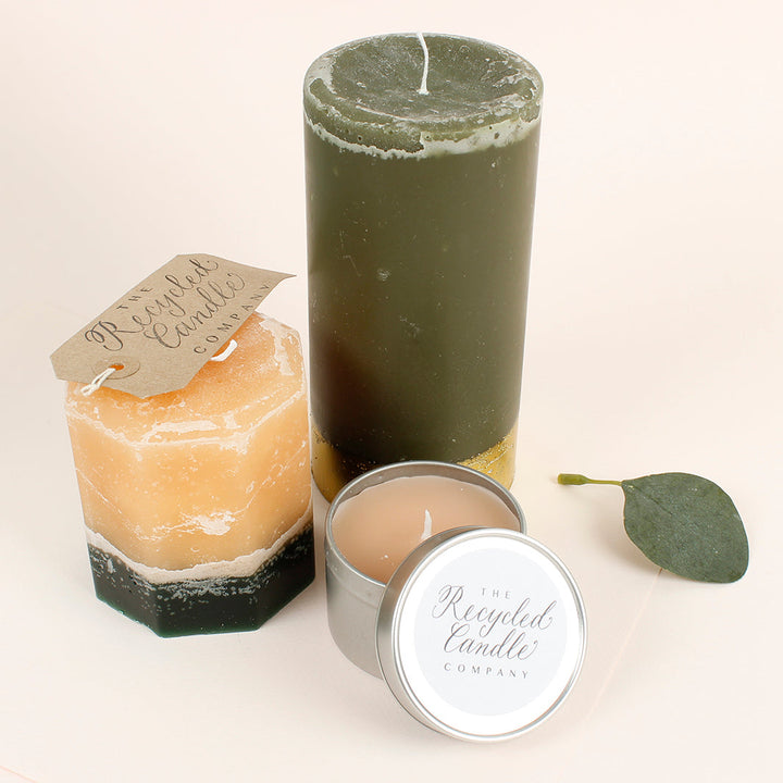 Nordic Spruce & Holly Christmas Tree Candle