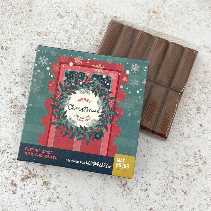 Max Rocks: Festive Spice Milk Chocolate Bar