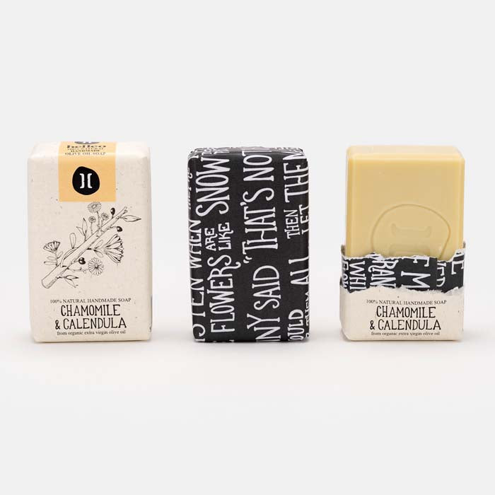Chamomile & Calendula Olive Oil Soap Bar - The Natural Gift Company