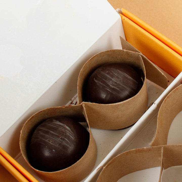 Dark Chocolate Hazelnut Truffles - Box of 6