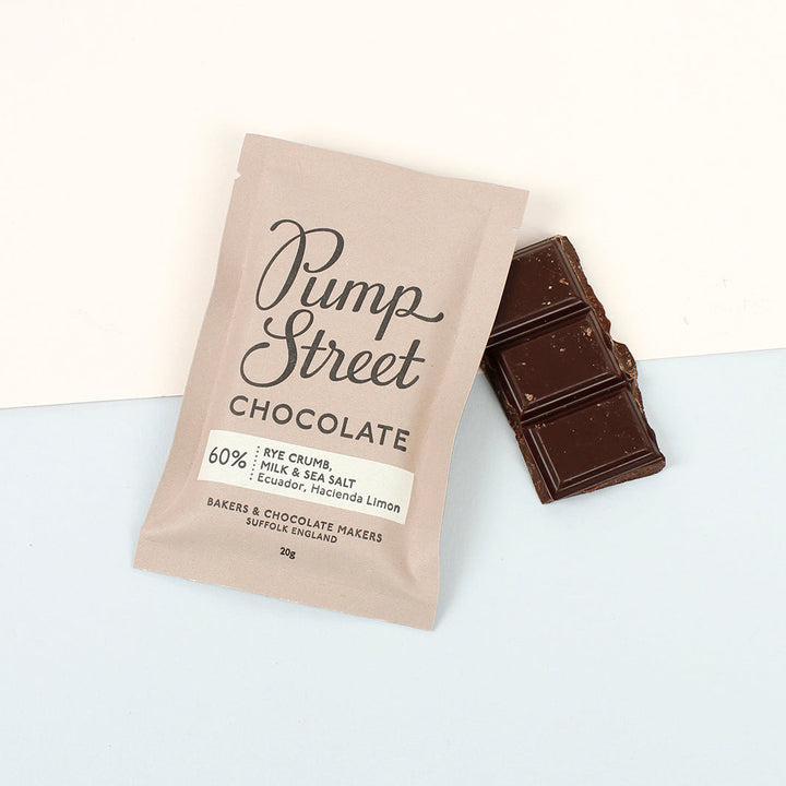 Rye Crumb, Milk & Sea Salt 60% Dark Milk Chocolate Bar - The Natural Gift Company