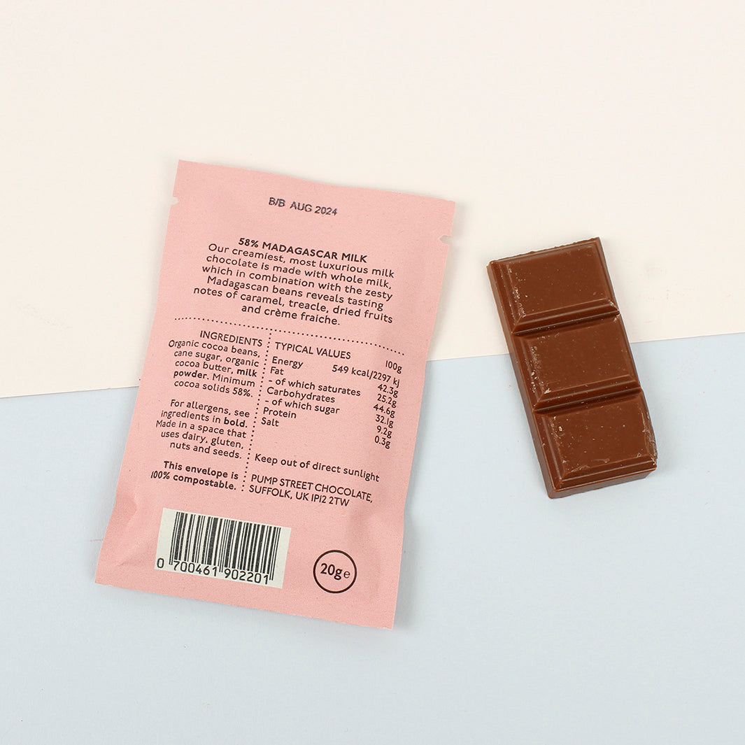 Madagascar Milk 58% Chocolate Bar - The Natural Gift Company