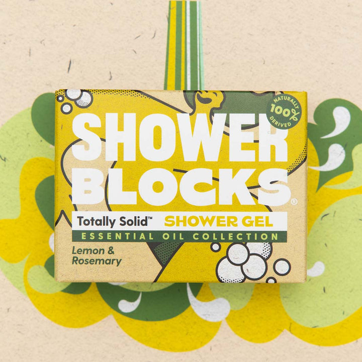 Solid Shower Gel - Essential Oil Collection - Lemon & Rosemary - The Natural Gift Company