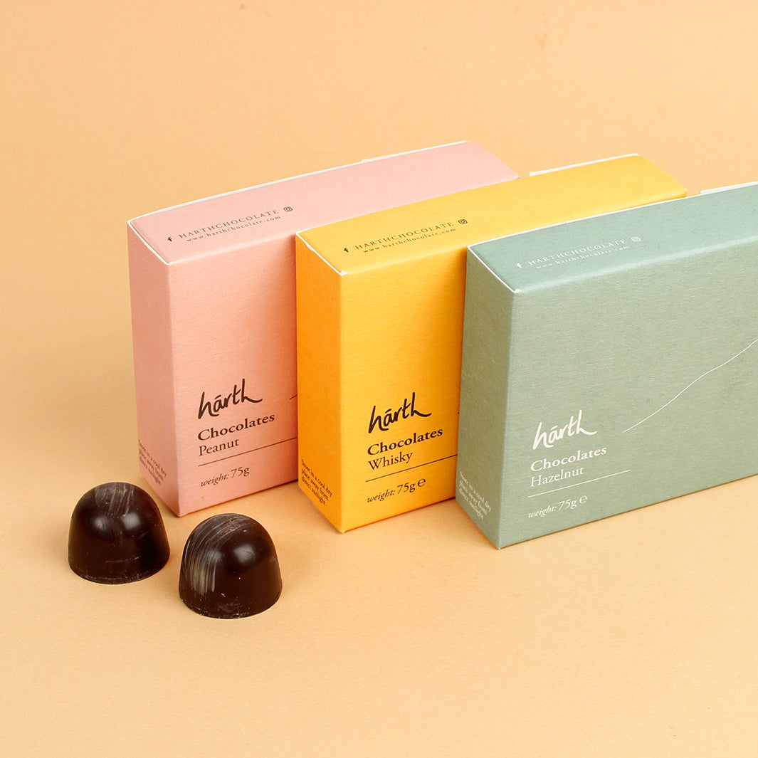 Dark Chocolate Hazelnut Truffles - Box of 6
