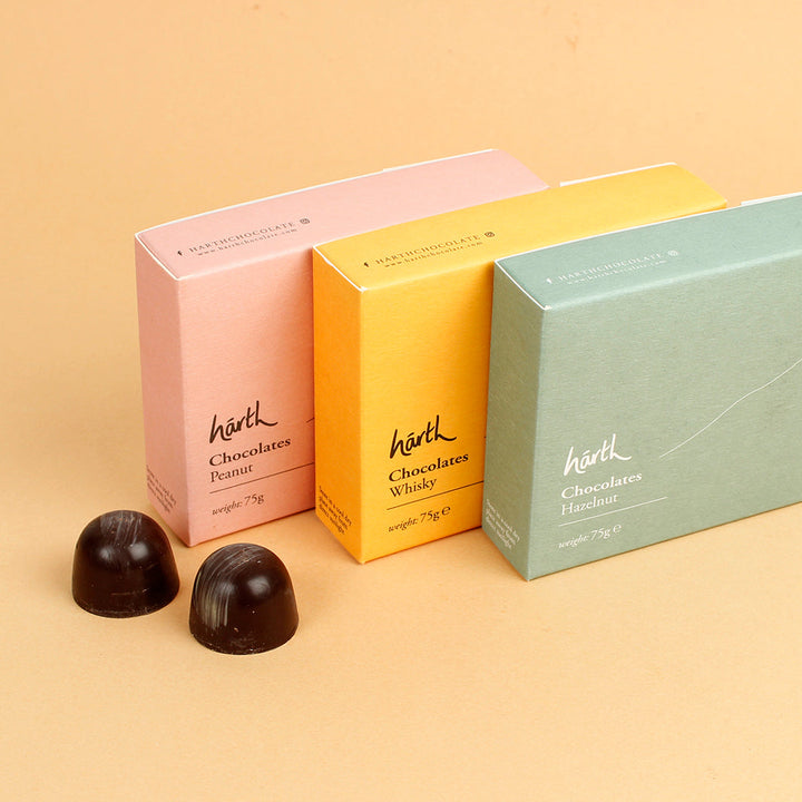 Dark Chocolate Hazelnut Truffles - Box of 6